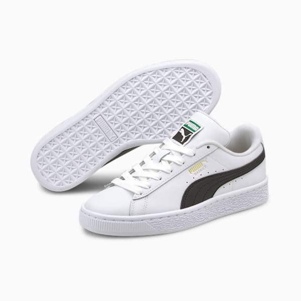 Basket Classic XXI Sneakers Big Kids, Puma White-Puma Black