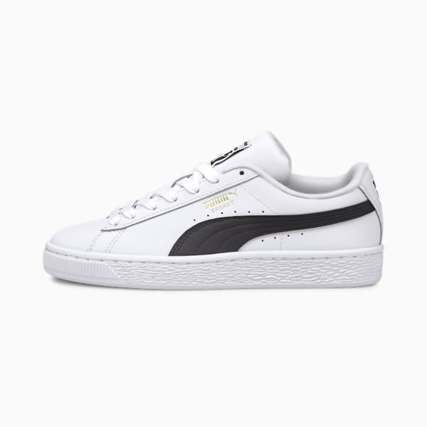 Basket Classic XXI Sneakers Big Kids, Puma White-Puma Black
