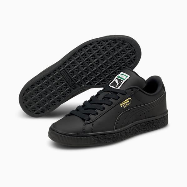 Tenis para jóvenes Basket Classic XXI, Puma Black-Puma Black, extralarge