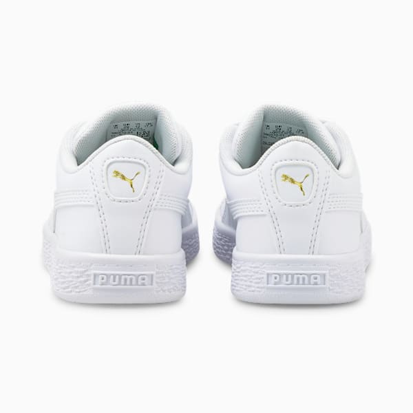 Basket Classic XXI Kids' Trainers, Puma White-Puma White, extralarge-GBR