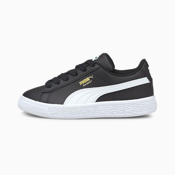 Tenis para niños Basket Classic XXI, Puma Black-Puma White, extralarge