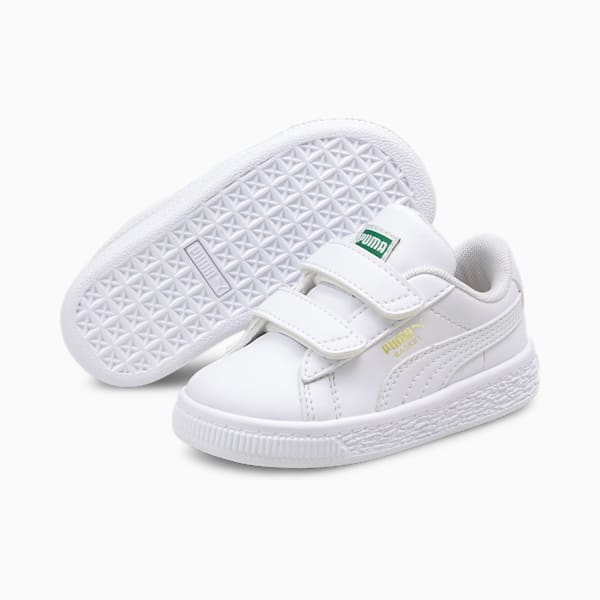 Basket Classic XXI Toddler Shoes, Puma White-Puma White, extralarge