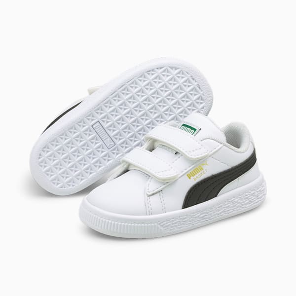 Basket Classic XXI Toddler Shoes, Puma White-Puma Black, extralarge