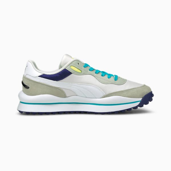 Style Rider Skies Men's Sneakers, Puma White-Gray Violet, extralarge