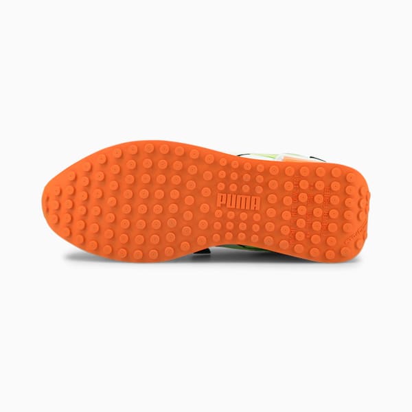 Future Rider Twofold Sneakers, Puma White-Green Glare-Vibrant Orange, extralarge-IND