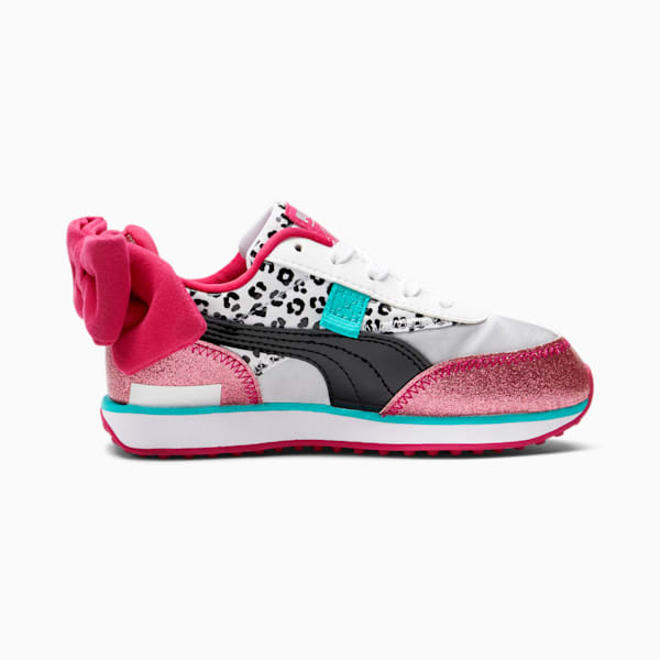 PUMA x L.O.L. SURPRISE! Future Rider Diva Little Kids' Shoes, Puma White-Puma Black-BRIGHT ROSE, extralarge