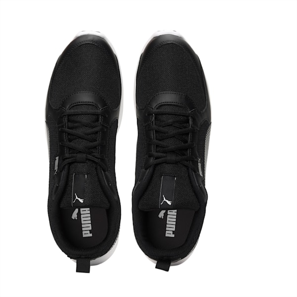 Fire Run Men's Sneakers, Dark Shadow-Puma Black-Silver, extralarge-IND