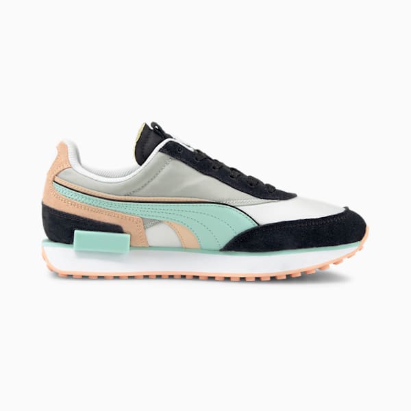 Future Rider Double Sneakers, Puma Black-Gray Violet-Eggshell Blue, extralarge-IND