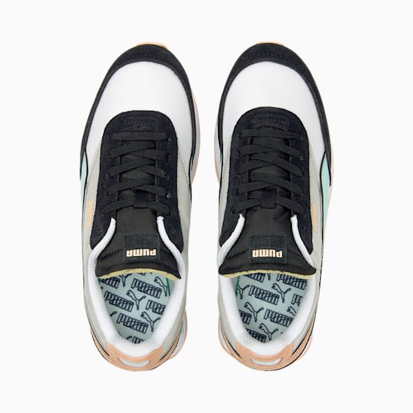 Future Rider Double Sneakers, Puma Black-Gray Violet-Eggshell Blue, extralarge-IND