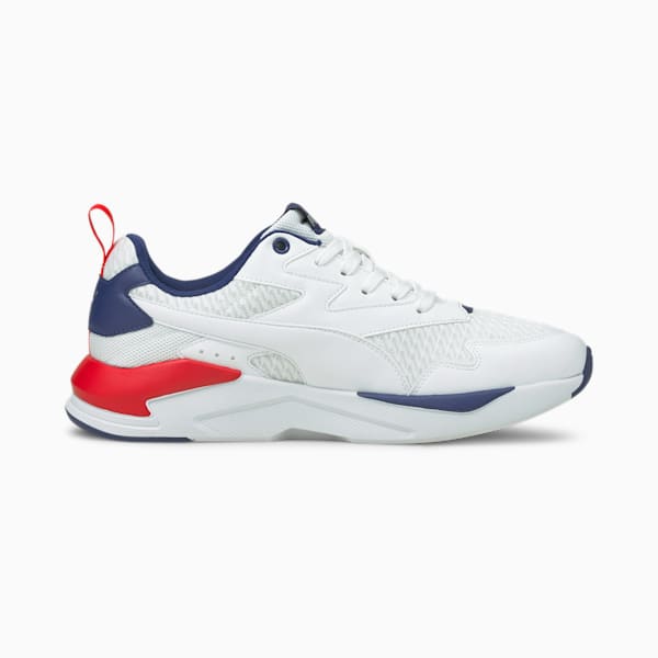 X-RAY Lite Summer Men's Sneakers, Puma White-Puma White-Elektro Blue-High Risk Red, extralarge
