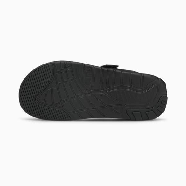SOFTRIDE Women's Sandals, Puma Black-Puma White, extralarge-IND