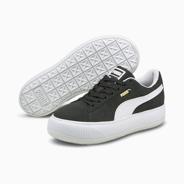 Suede Mayu Women's Sneakers, Puma Black-Puma White, extralarge-AUS