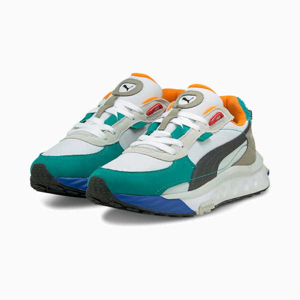 ワイルドライダー レイヤーズ スニーカー ユニセックス, Puma White-Viridian Green