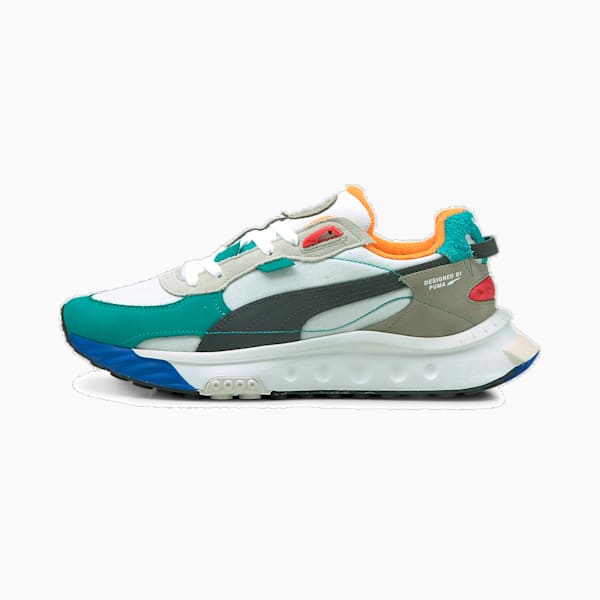 ワイルドライダー レイヤーズ スニーカー ユニセックス, Puma White-Viridian Green