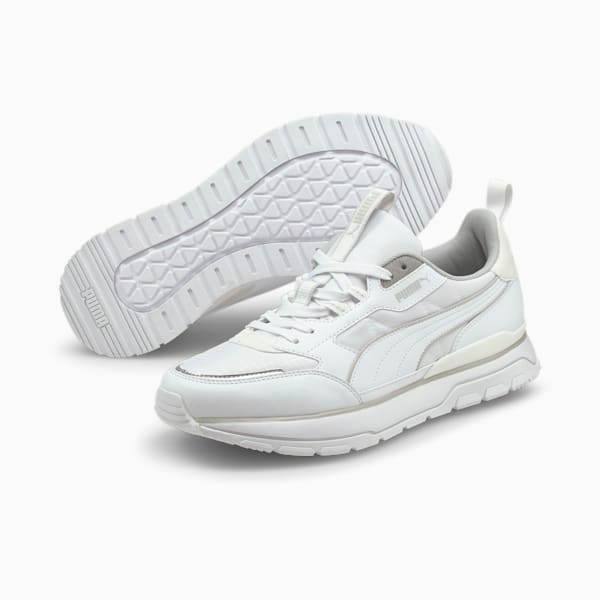 R78 Trek Unisex Sneakers, Puma White-Puma White, extralarge-IND