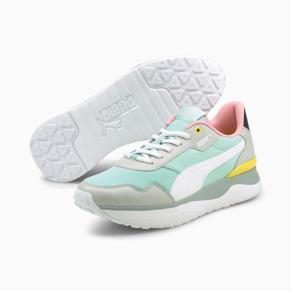 R78 Voyage Women's Sneakers, Eggshell Blue-Puma White-Gray Violet, extralarge