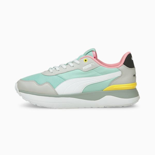 R78 Voyage Women's Sneakers, Eggshell Blue-Puma White-Gray Violet, extralarge