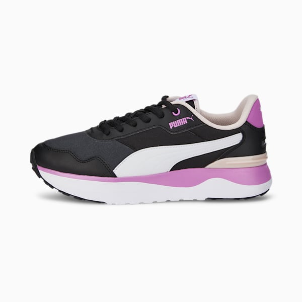 R78 Voyage Women's Sneakers, Puma Black-Puma White-Electric Orchid, extralarge-IND