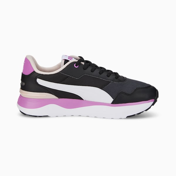R78 Voyage Women's Sneakers, Puma Black-Puma White-Electric Orchid, extralarge-IND
