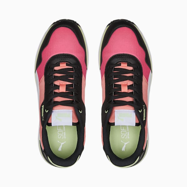 R78 Voyage Women's Sneakers, Puma Black-Puma White-Carnation Pink, extralarge