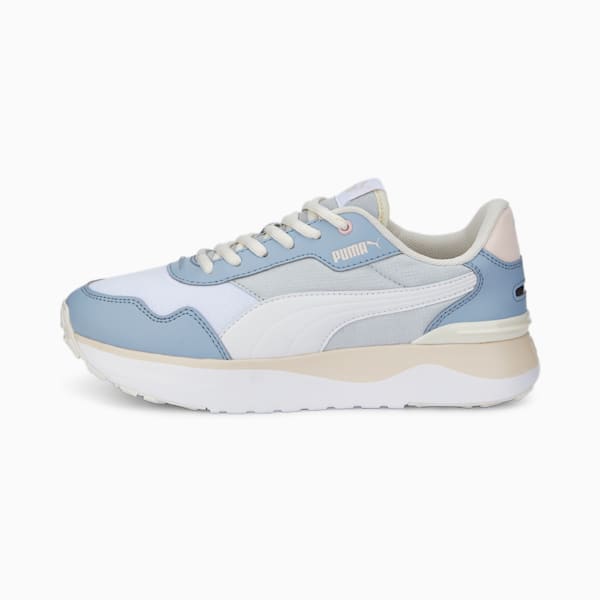 R78 Voyage Women's Sneakers, Blue Wash-Puma White-Island Pink, extralarge