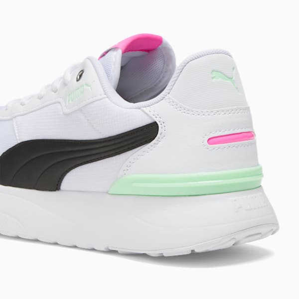 R78 Voyage Women's Sneakers, PUMA White-PUMA Black-Fresh Mint-Poison Pink, extralarge