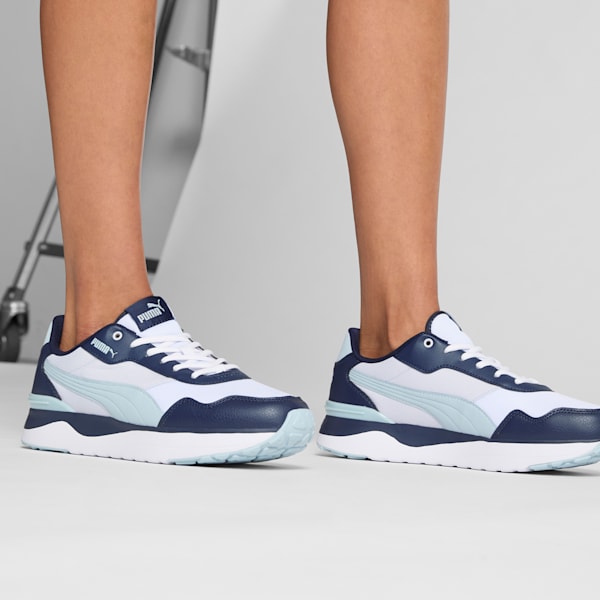 R78 Voyage Women's Sneakers, Silver Mist-Frosted Dew-Club Navy-PUMA White, extralarge