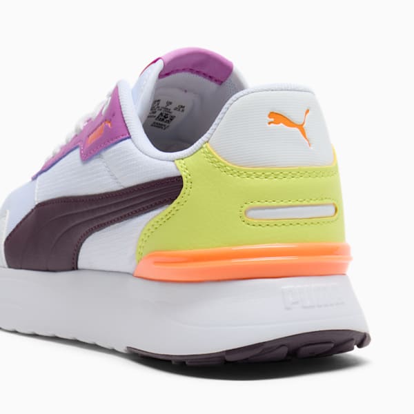Tenis para mujer R78 Voyage, PUMA White-Midnight Plum-Lemon Sherbert, extralarge