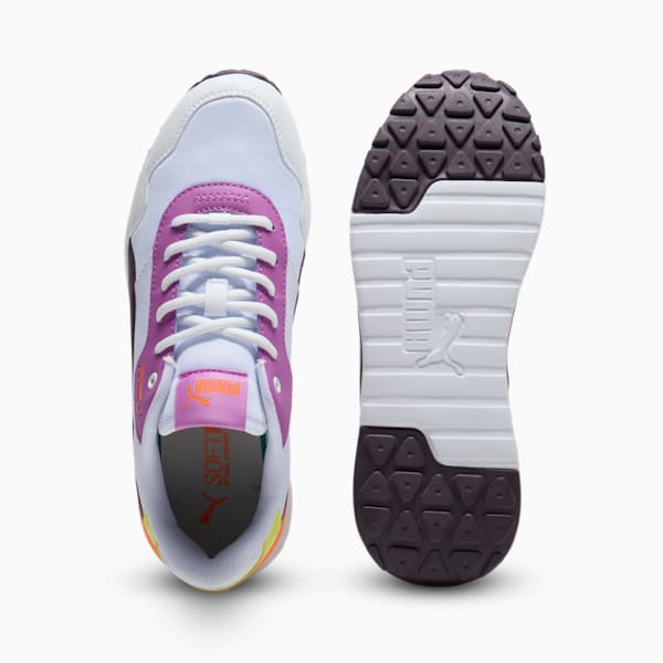 Tenis para mujer R78 Voyage, PUMA White-Midnight Plum-Lemon Sherbert, extralarge