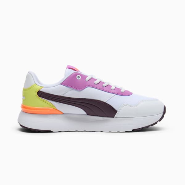 Tenis para mujer R78 Voyage, PUMA White-Midnight Plum-Lemon Sherbert, extralarge