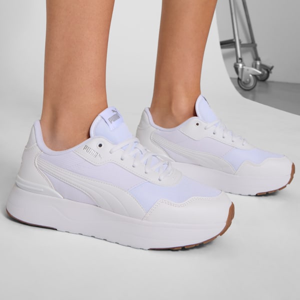 Tenis para mujer R78 Voyage, PUMA White-PUMA White-PUMA Silver, extralarge