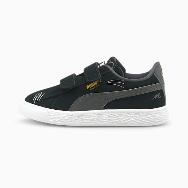 Suede Lil PUMA Little Kids' Sneakers, Puma Black-Asphalt, extralarge