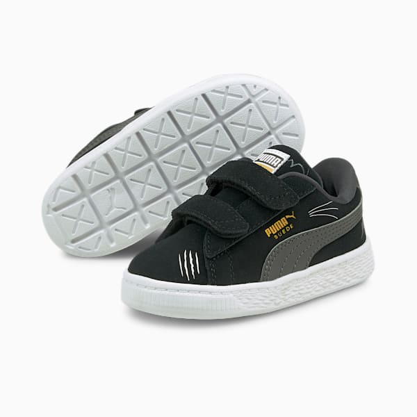 Suede Lil PUMA Toddler Sneakers, Puma Black-Asphalt, extralarge