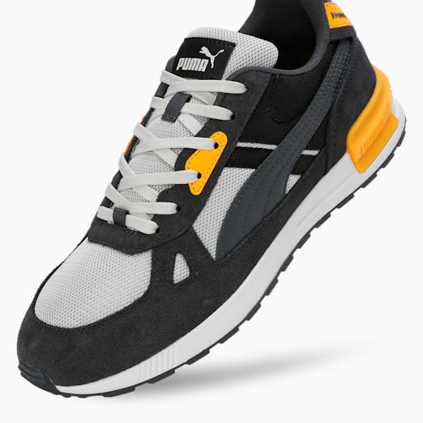 Graviton Pro Sneakers, Glacial Gray-Strong Gray-Tangerine, extralarge-IND