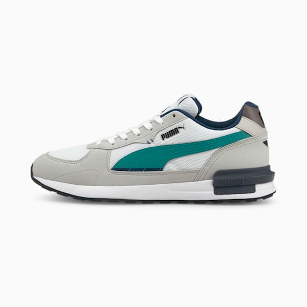 Graviton Men's Sneakers, Puma White-Parasailing-Gray Violet-Steel Gray-Puma Black, extralarge