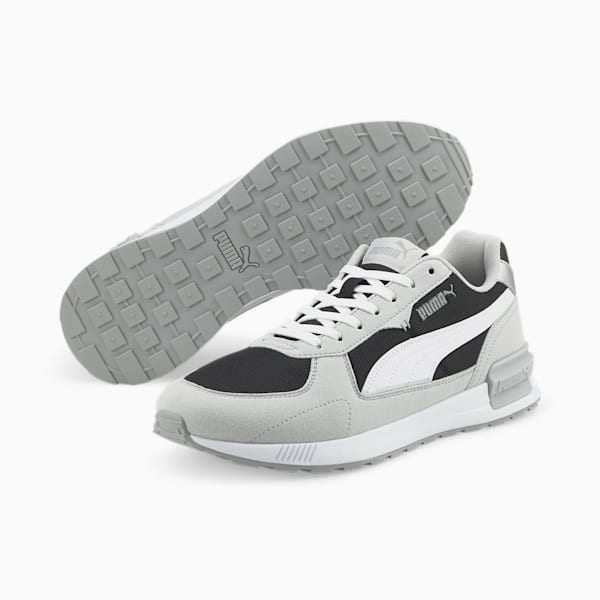 Graviton Unisex Sneakers, Puma Black-Puma White-Gray Violet-Quarry, extralarge-IDN