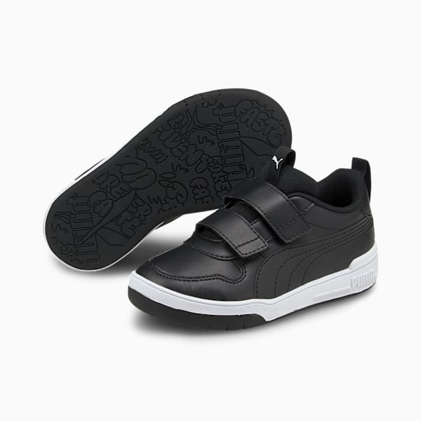 Tenis deportivos Multiflex SL V para niño, Puma Black-Puma White, extralarge