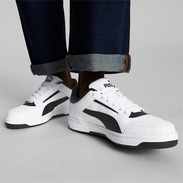 Rebound Joy Low Sneakers, Puma White-Puma Black, extralarge