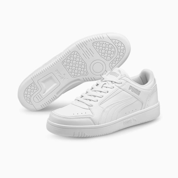 Rebound Joy Low Sneakers, Puma White-Puma White-Gray Violet