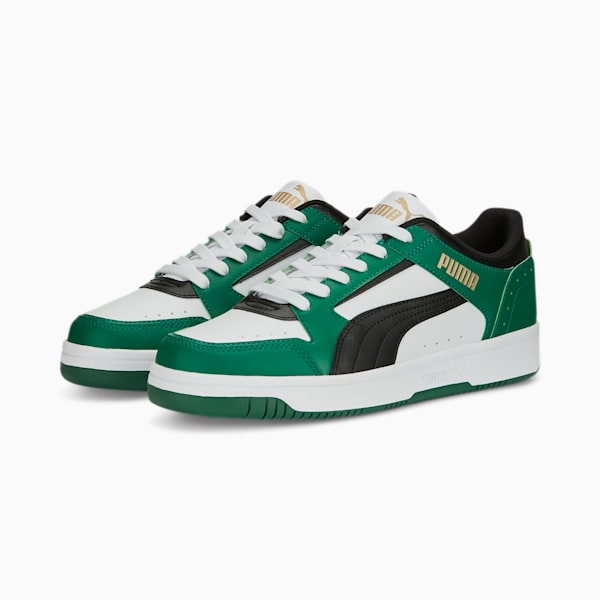Tenis Rebound Joy Low, PUMA White-PUMA Black-Vine-PUMA Gold, extralarge