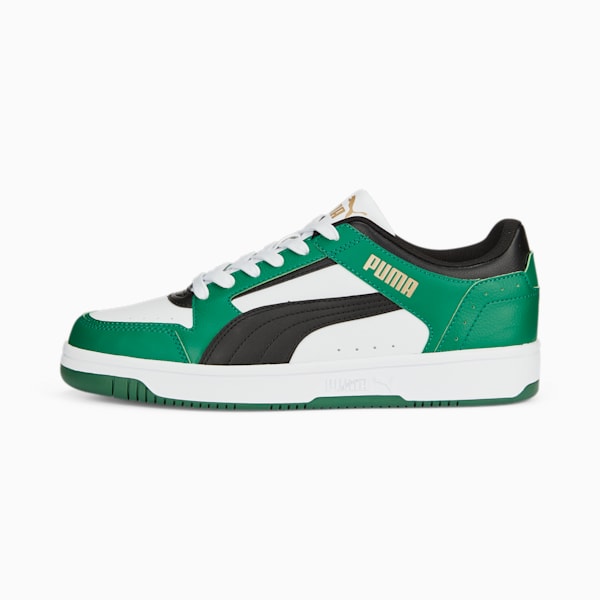Tenis Rebound Joy Low, PUMA White-PUMA Black-Vine-PUMA Gold, extralarge