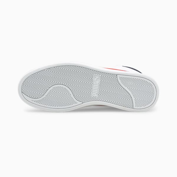 Shuffle Mid Sneakers, Puma White-High Risk Red-Peacoat-Puma Team Gold, extralarge-IND
