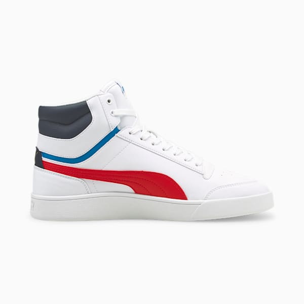Shuffle Mid Sneakers, Puma White-High Risk Red-Peacoat-Puma Team Gold, extralarge-IND