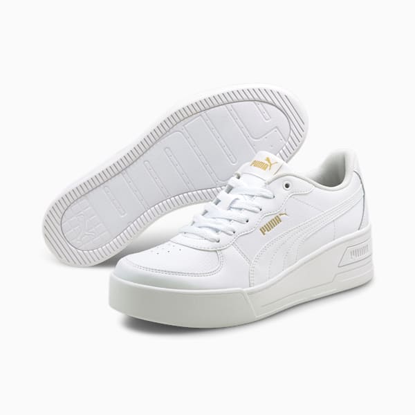 Skye Wedge Women's Sneakers, Puma White-Puma White, extralarge