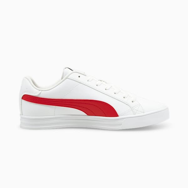 Smash Vulc V3 Sneakers, Puma White-High Risk Red, extralarge-IND