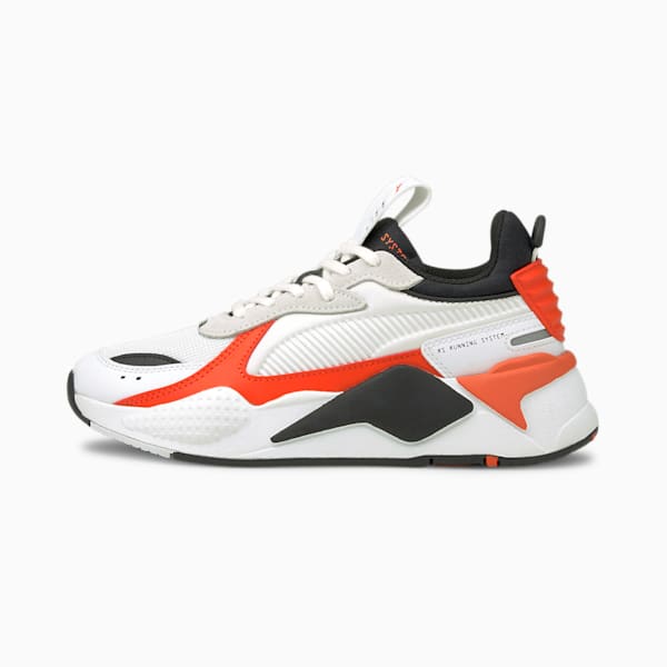 RS-X Mix Sneakers JR, Puma White-Tigerlily, extralarge