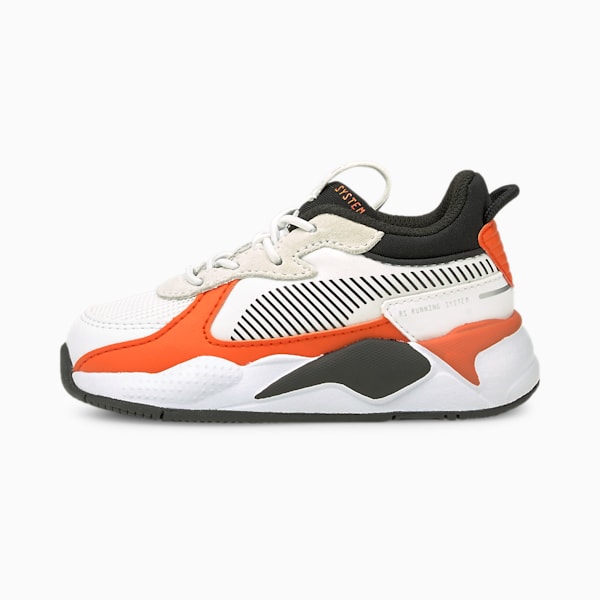 RS-X Mix Toddler Shoes, Puma White-Tigerlily, extralarge