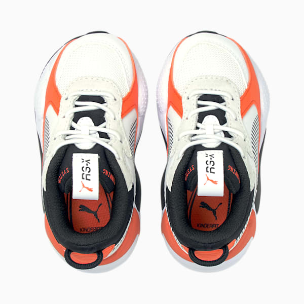 RS-X Mix Toddler Shoes, Puma White-Tigerlily, extralarge