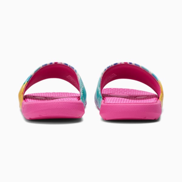 Cool Cat Tie Dye Slides JR, Phlox Pink-Puma White, extralarge