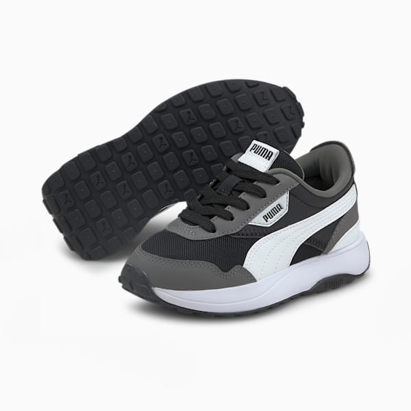 Cruise Rider Little Kids' Shoes, CASTLEROCK-Puma White-Puma Black, extralarge